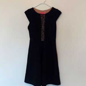 Betsey Johnson Black Lace Dress Size 2 EUC